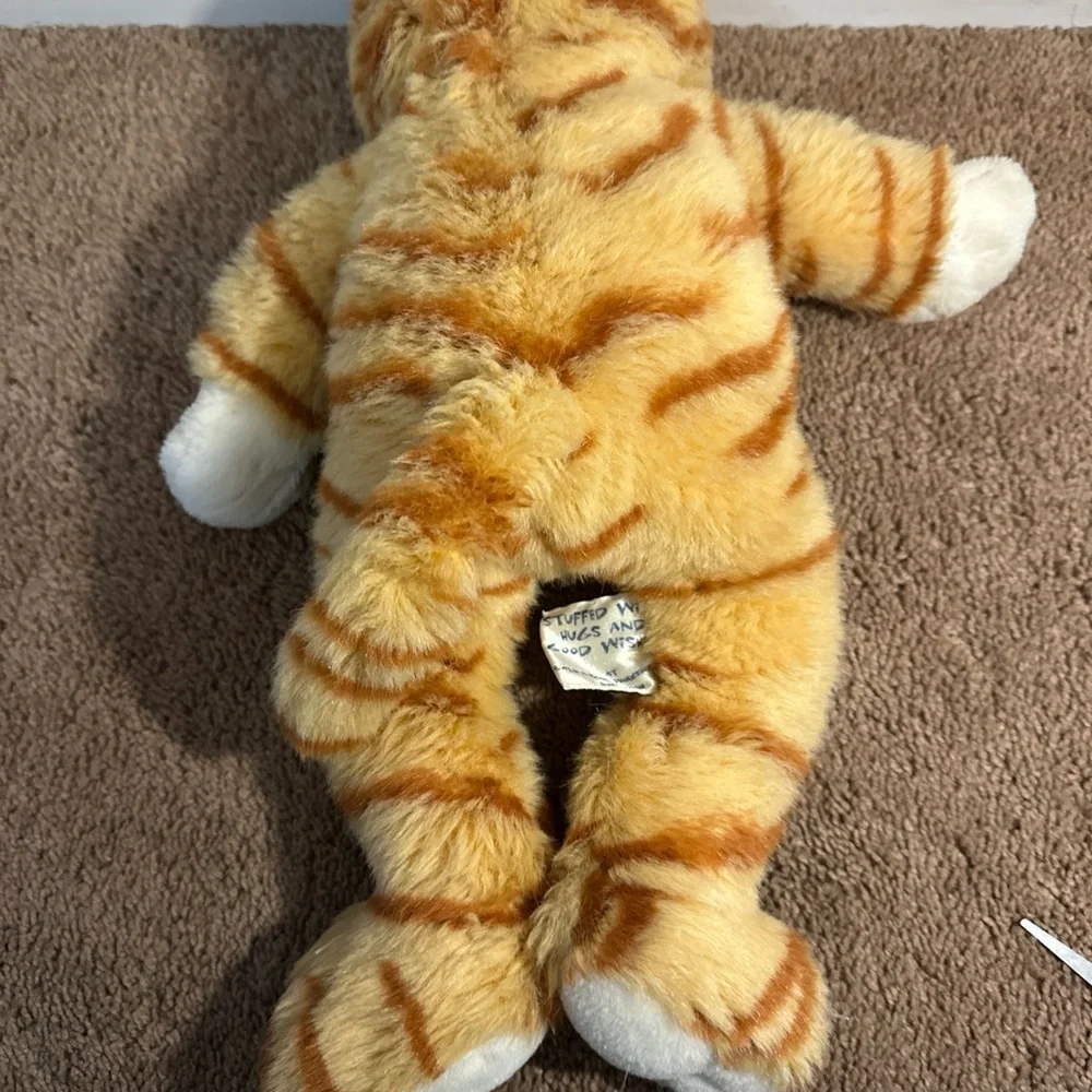 Build A Bear BABW Vintage Tabby Cat Plush Stuffed Animal Orange Stripes Retired - Picture 8 of 12